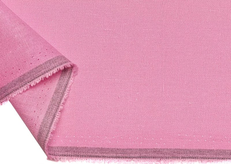 Women Linen Black Pink Fringe Hat