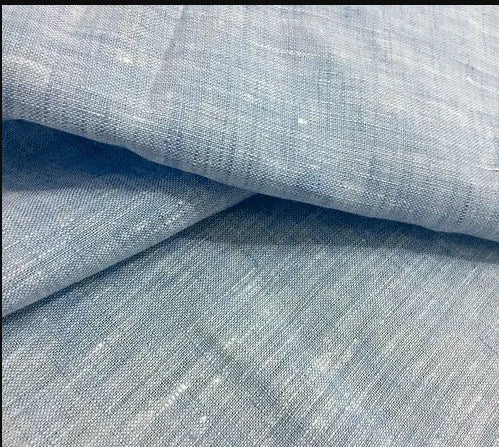 Blue Wide Brim Linen Fringe Hat