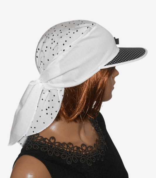 Black and white polka dots bandana