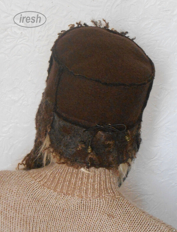 Brown trapper hat