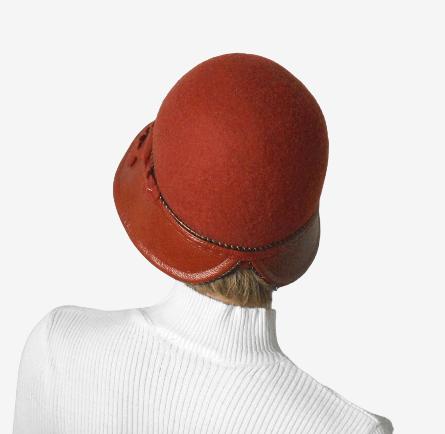 Terracotta colored hat