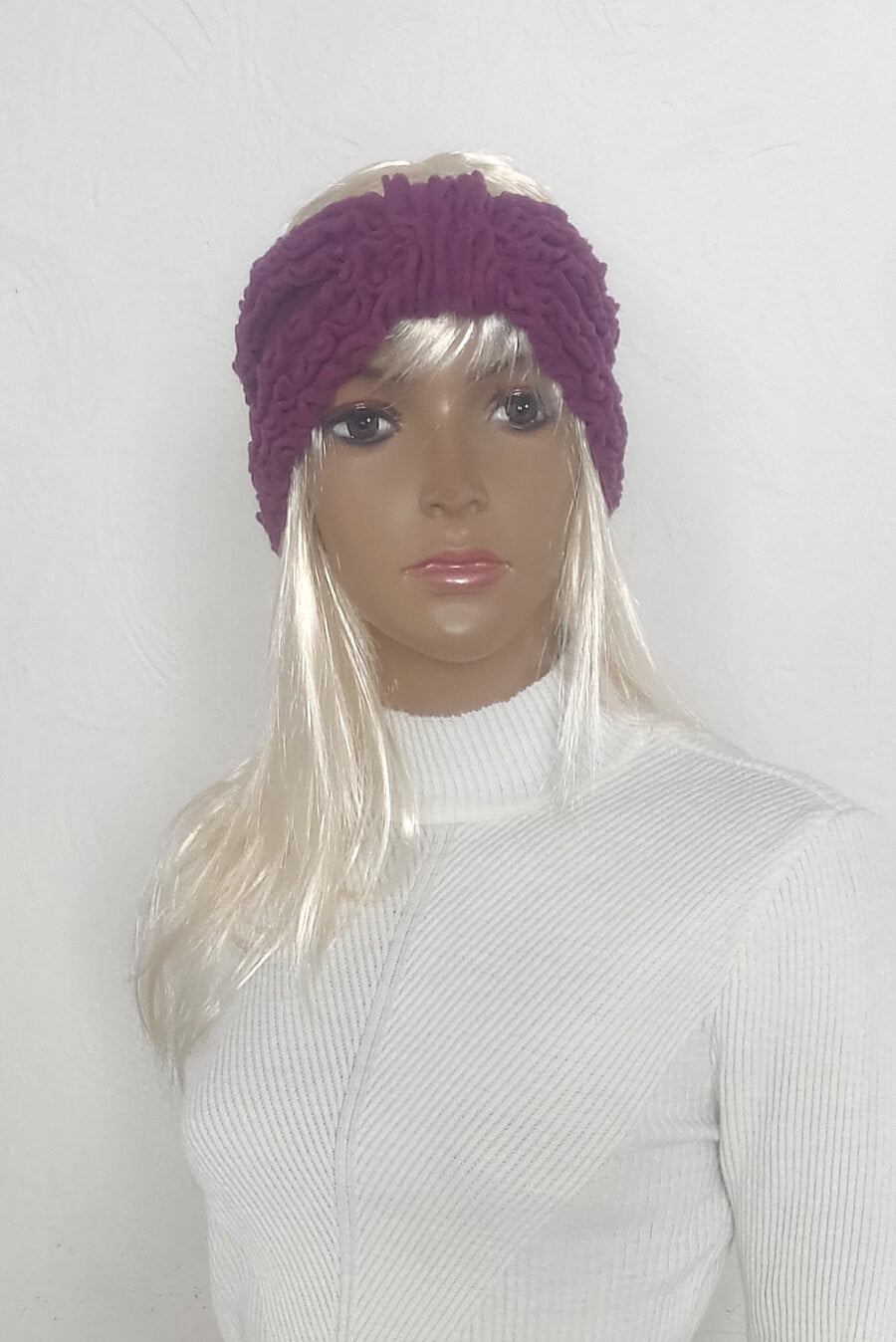 Burgundy Winter Headband