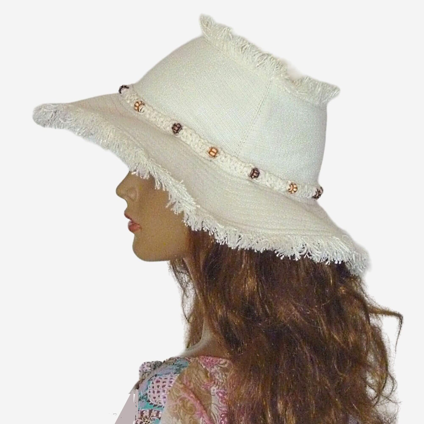 White summer hat