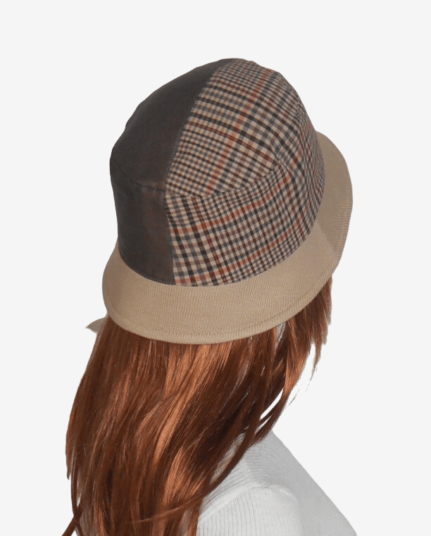 Beige-brown bucket hat