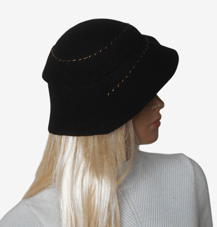 Black felt hat