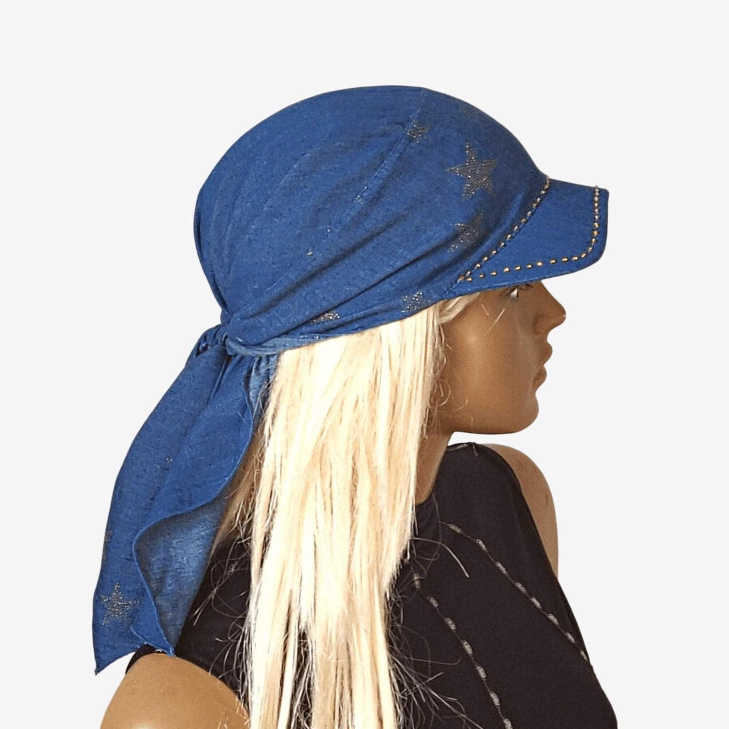 Denim Bandana with Visor