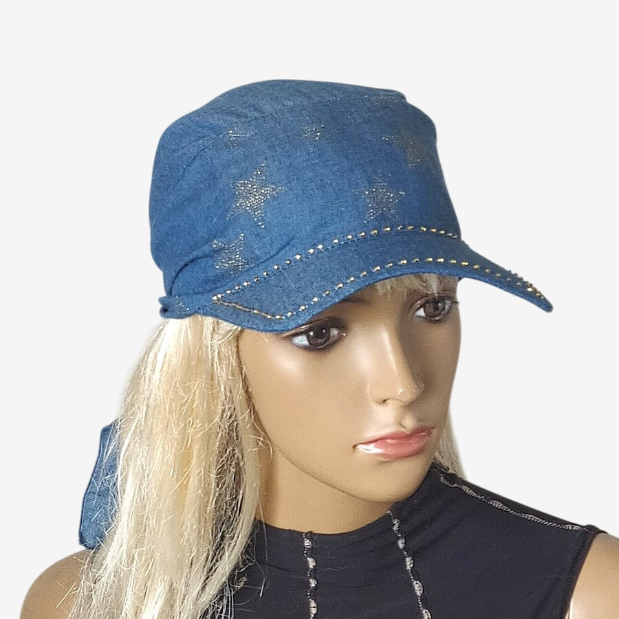 Denim Visor Bandana