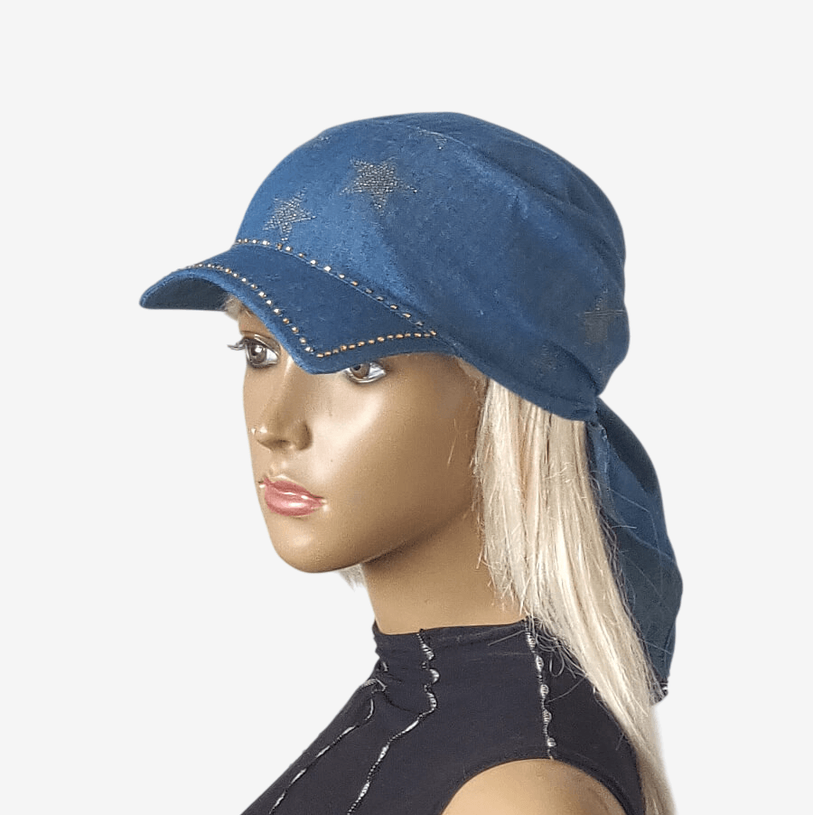 Denim Visor Bandana