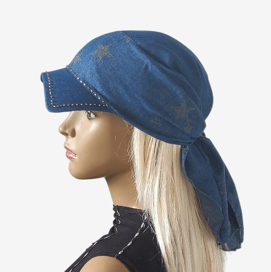 Denim Visor Bandana