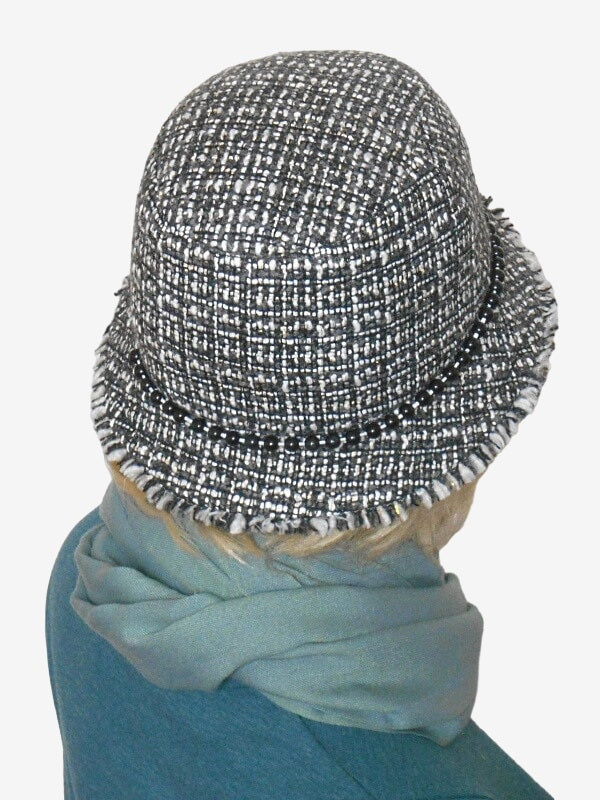 Gray Women's winter small brim hat