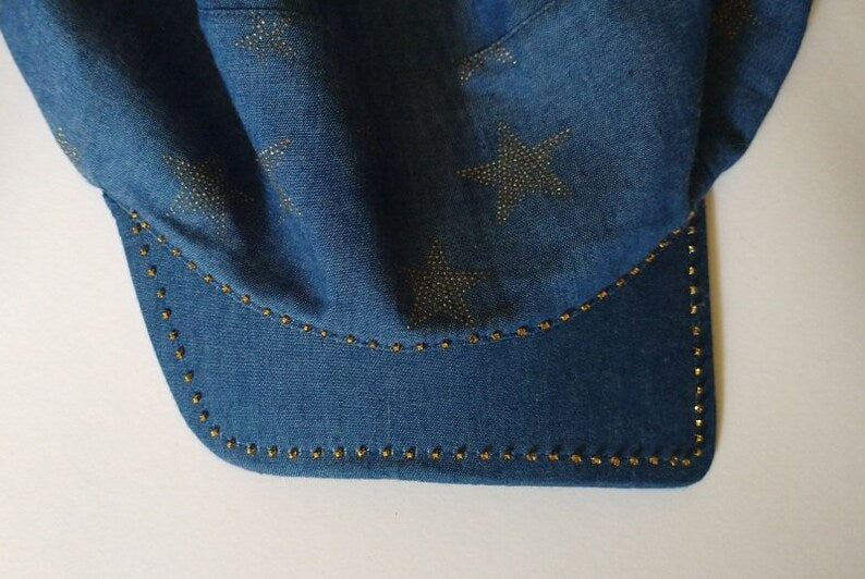 Denim Bandana with Visor