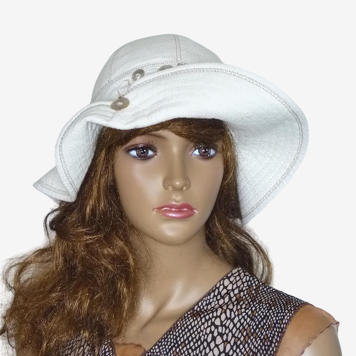 White Linen hat