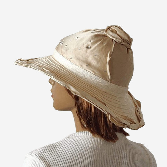 Beige Beach Hat