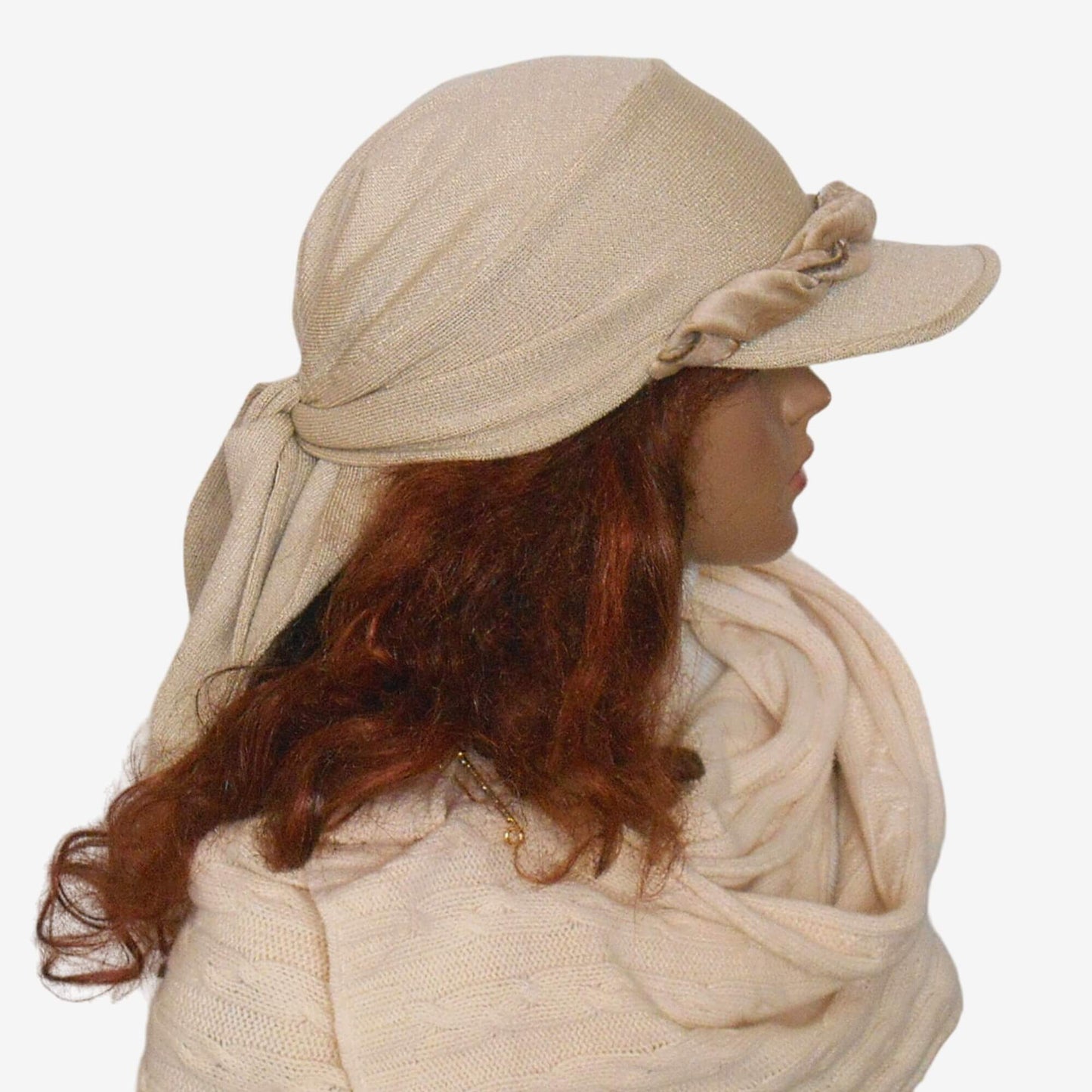 Winter Beige Bandana with visor