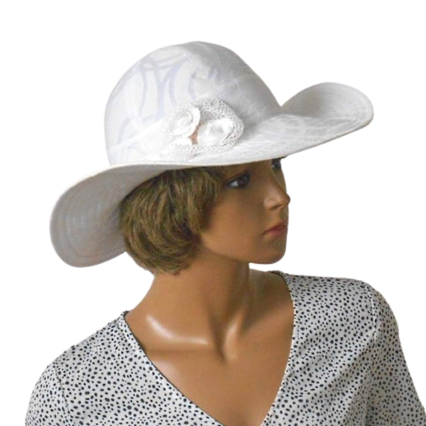 White cotton hat